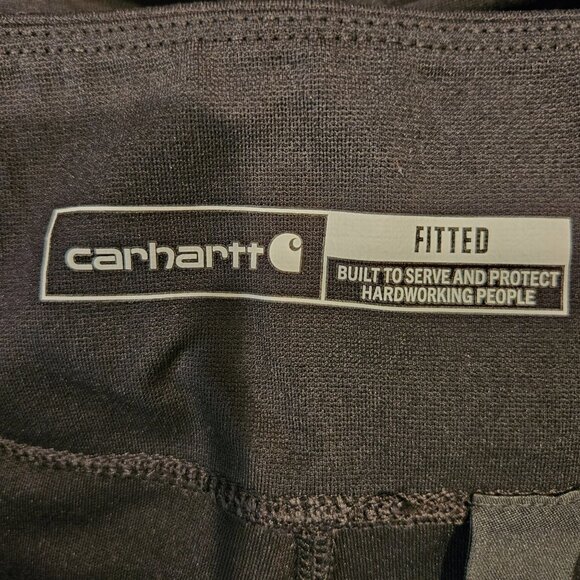 Carhartt Womens 2X Cargo Fitted Utility Leggings Black Heavy-Duty Work gorpcore - Picture 2 of 16